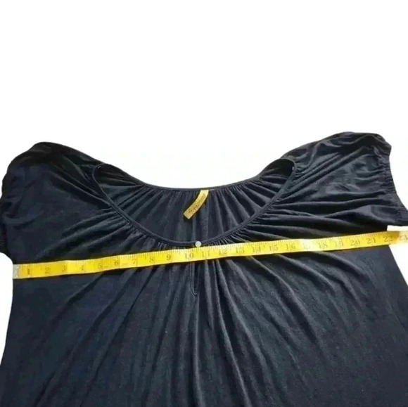 Rachel Pally Tee Shirt Women's Med Vintage Black Angel Fairy Grunge Round Y2K - Picture 9 of 10